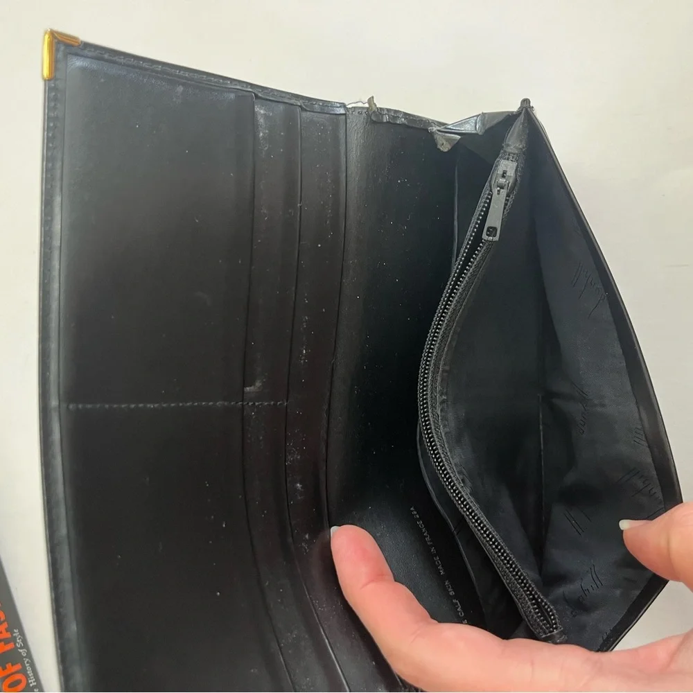 Dunhill black leather